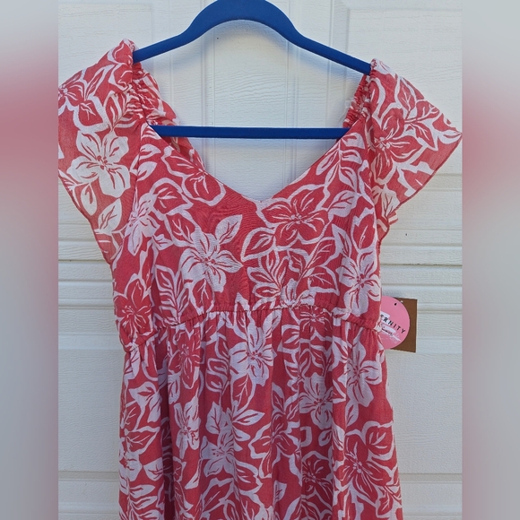 Maternity Floral Pink Dress - Picture 2 of 5